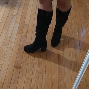 Dreampairs Black Heeled Boots Size 6